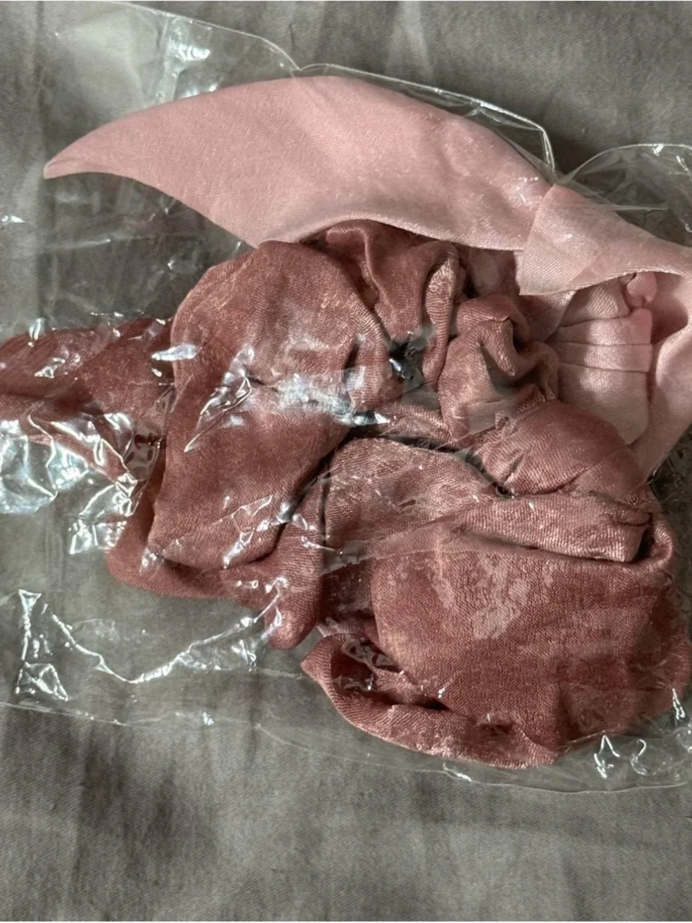 Bow Scrunchie Set - Pink & Rose